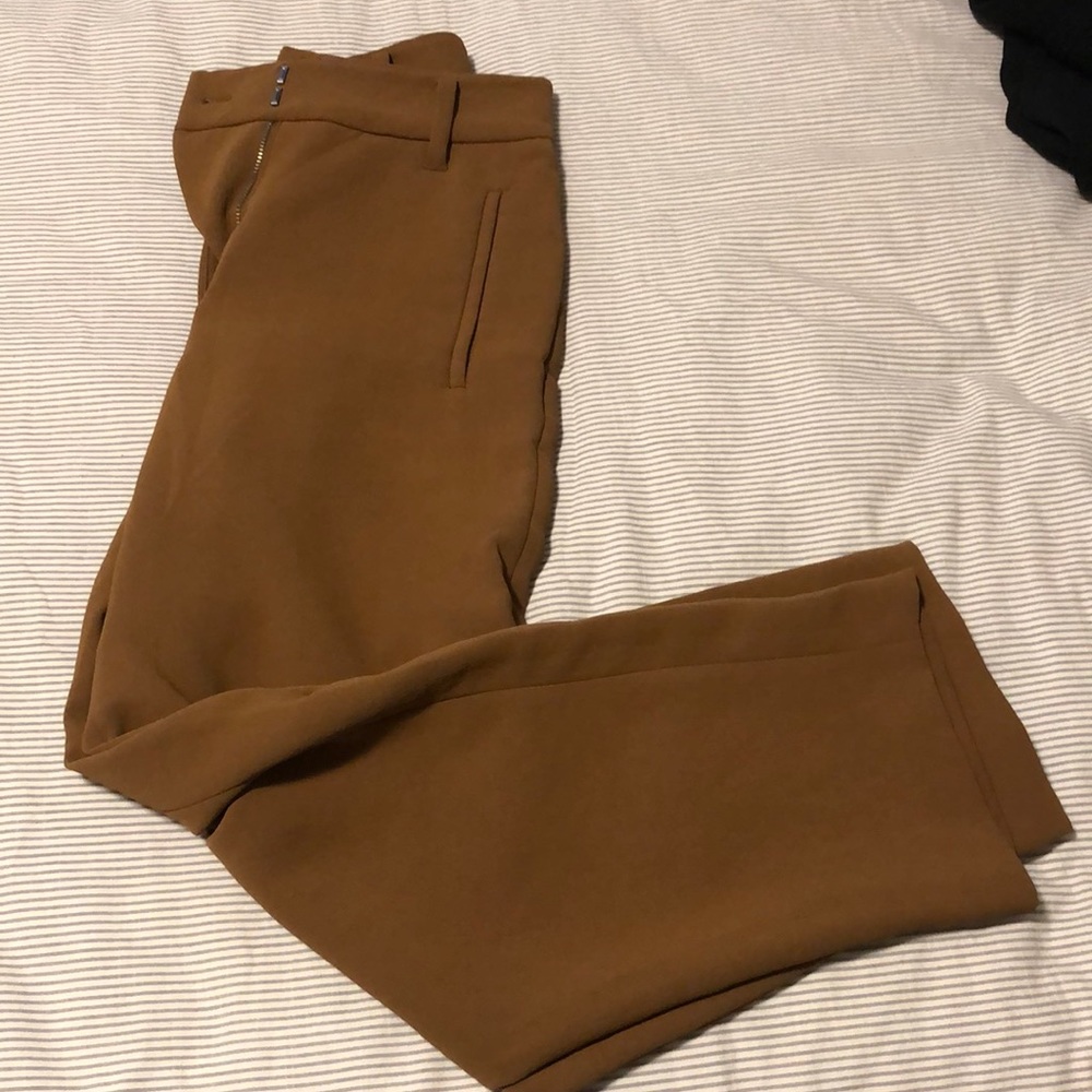 Wilfred front tie pant camel 00